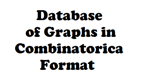 A Database of Graphs in Combinatorica Format